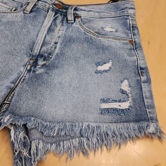 Blanknyc distressed Frayed denim buttonfly jean denim women's 26 - Picture 6 of 8